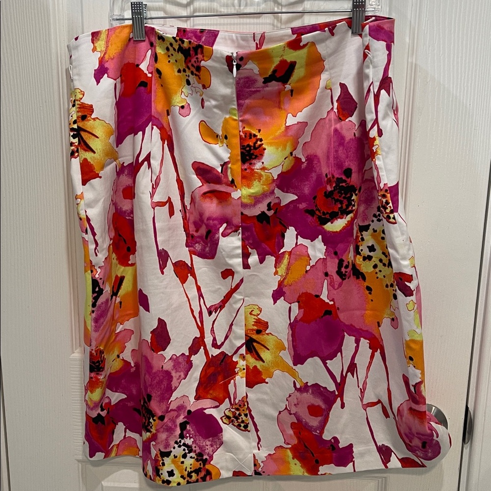 Worthington Floral Print Women's Skirt size 20w - Picture 2 of 6
